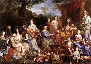 NOCRET, Jean The Family of Louis XIV a oil